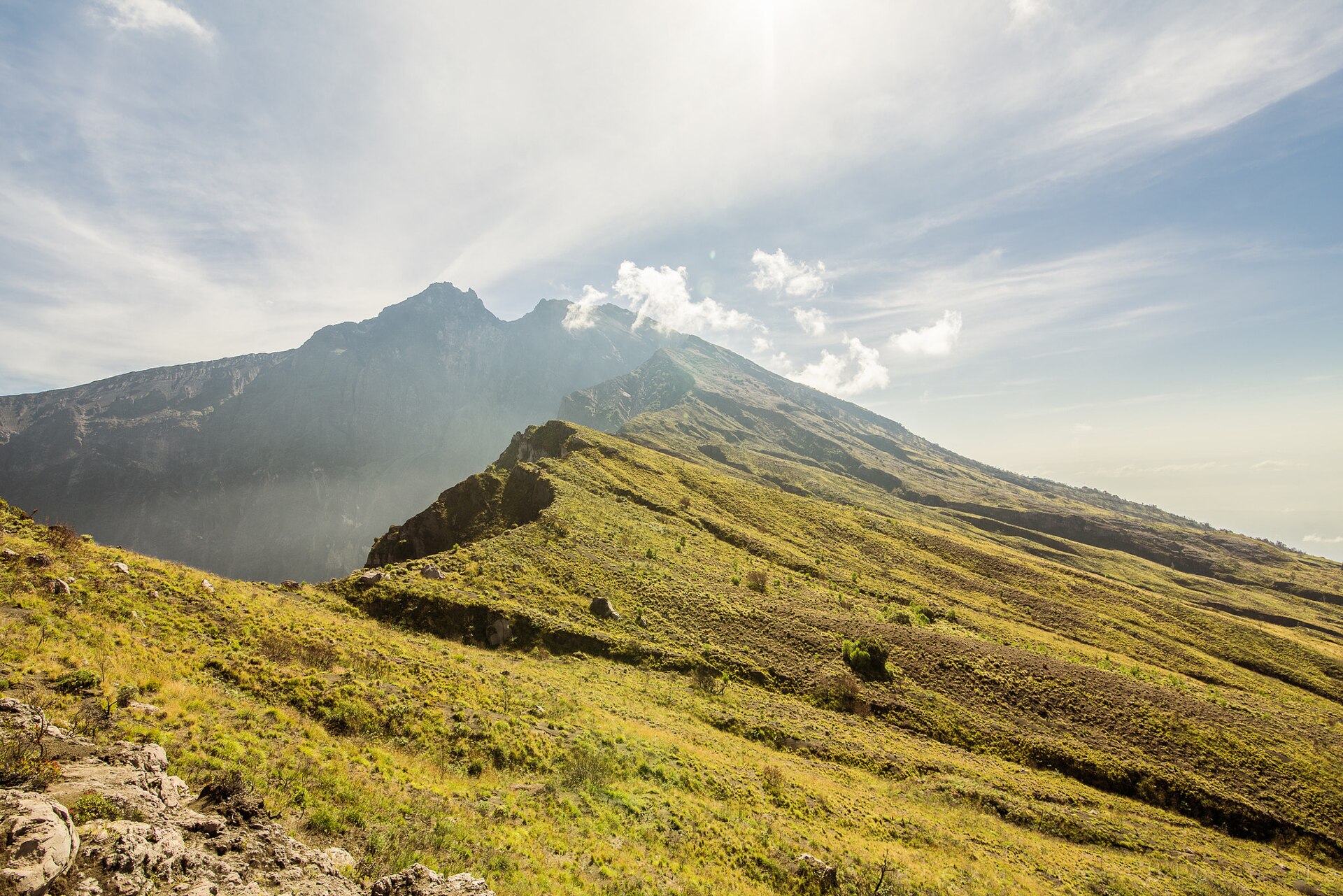 Rinjani crater rim